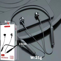 Neckband Headset Nirkabel BT 5.0 Headphone Kualitas Suara Tinggi Earbud Olahraga Headset Tahan Keringat dengan Mic Earphone