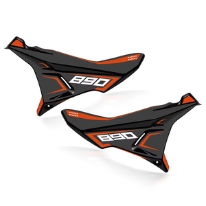 Pour <span class=keywords><strong>KTM</strong></span> <span class=keywords><strong>790ADV</strong></span> 890 ADV 2022 moto carénage avant corps côté pare-brise Spoiler couverture déflecteurs en plastique et ailes de vent latérales - Product Image 4