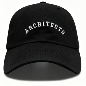 Casquette de baseball rétro brodée avec inscription 'Architect', en coton décontracté, ajustable, 6 panneaux structurés, respirante, pour hommes et femmes, style streetwear - Product Image 4