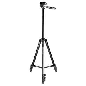 Trípode de cámara <span class=keywords><strong>DSLR</strong></span> para cámara Soporte profesional de cabeza de 3 vías Soporte de teléfono de cámara de video negro ligero de viaje de aluminio - Product Image 3