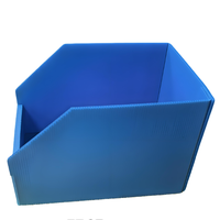 Boîte d'affichage en polypropylène poly coroplast de haute qualité de forme de taille personnalisée Bacs de cueillette d'articles d'entrepôt en PP ondulé