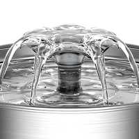Fontaine à eau électrique pour animaux de compagnie en acier inoxydable 304, distributeur d'eau à circulation automatique, abreuvoir détachable pour chats et chiens