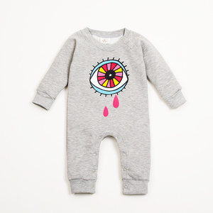 Ropa para Bebés Recién Nacidos al por Mayor, 100% Algodón, Color Sólido, Mamelucos Lisos para Bebés - Product Image 3