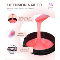 Gel de construction poly pour ongles 150 ml, marque privée, sans HEMA, sans TPO, gel de construction semi-permanent UV