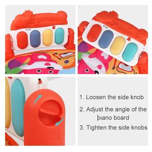 Ksf התינוק פעילות חינוכית מקורה לשחק פלייט חדר כושר עם תינוק זוחל פסנתר צעצוע צעצוע ילדים - Product Image 3