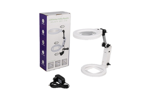 แว่นขยาย LED ตั้งโต๊ะแบบ MG3B-108C <span class=keywords><strong>2X</strong></span> พับได้ฟรีเลนส์ขนาดใหญ่ - Product Image 4