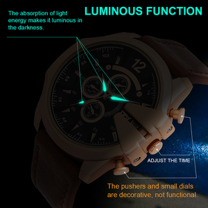 Đồng Hồ Nam Da Cao Cấp Silicon Có Thương Hiệu Đồng Hồ Nam Dạ Quang Uhren Herren Reloj De Lujo Para Hombre - Product Image 6