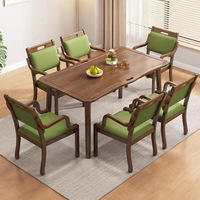 Chaise de table ergonomique pour personnes âgées avec dossier et accoudoirs rembourrés, mobilier pour maisons de retraite et centres de bien-être pour personnes âgées