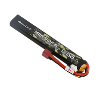Vente chaude 7.4V 11.1V 1200mAh 2S 3S batterie lipo batteries rechargeables pour pistolets à gel airsoft
