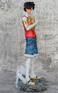 Di alta qualità 26.5CM in PVC bendaggio Luffy statua per bambini Action Anime Figure modello ornamento 'One Piece' serie GK Luffy Action Figure - Product Image 5