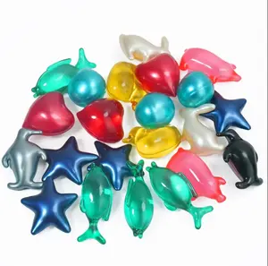 Custom Bulk Colorful Bath Beads Capsule Skin Moisturizing Cute Shaped Bath Oil Pearls