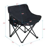 Chaises de jardin pliantes portables en acier au design moderne et en tissu polyester, ensemble de 2 meubles d'extérieur avec sac de transport