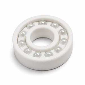 6006 Deep Groove Ball Bearing 30x55x13mm — POM Rings, <b>Glass</b> Balls, Nylon <b>Cage</b> - Product Image 1