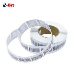 8.2MHz RF Soft Label White Coated Paper Anti-Theft EAS System with Barcode for Clothing Store - Product Image 1