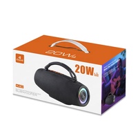 Haut-parleur portable d'extérieur K40 pour 5.4 20W, basses puissantes, batterie 1800mAh, lumière LED RVB, carte TF, adapté à une utilisation en intérieur et en extérieur