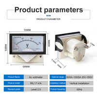 85L1-V 50V 100V 150V 200V 250V 300V 450V 500V AC voltmètre analogique panneau tension compteur pointeur
