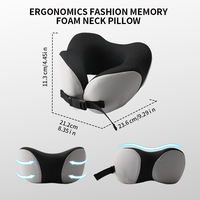 2025 Lianda en forme de U personnalisé orthopédique cou soutien pliable ergonomique mousse à mémoire voyage et avion oreiller