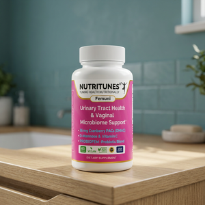 NutriTunes - Suplemento Diario para el Bienestar Urinario y Femenino con PACs de Arándano Rojo, D-Manosa y Vitamina C, 60 Cápsulas - Product Image 3