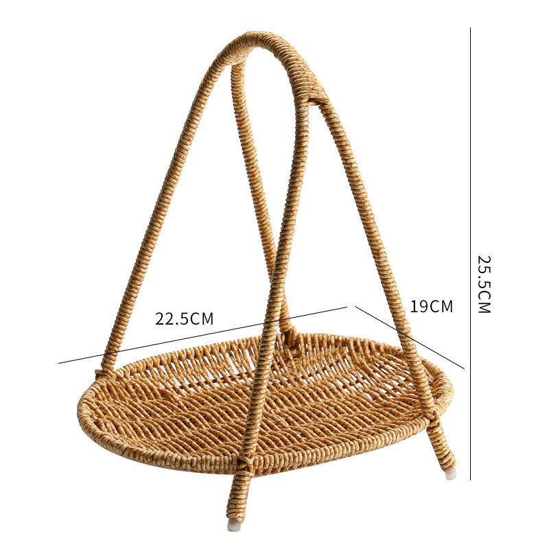 Oval-shaped imitation rattan layer