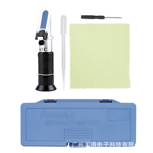 เครื่องวัดการหักเหของแสงแบบมือถือสำหรับการทดสอบสารป้องกันการแข็งตัว 0-70% เอทิลีนไกลคอล พร้อมระบบชดเชยอุณหภูมิ 10-30 องศาเซลเซียส จอแสดงผลแบบอนาล็อก - Product Image 2