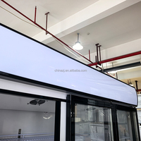Réfrigérateurs de vitrine pour supermarchés, réfrigérateur vertical à porte vitrée pour boissons, réfrigérateur à trois portes, réfrigérateur vertical