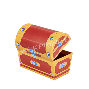 Caja de regalo DIY <span class=keywords><strong>sorpresa</strong></span> <span class=keywords><strong>Cofre</strong></span> del Tesoro para niños, almacenamiento grande, bloqueo de Metal en relieve, laminación mate, cartón de papel reciclable - Product Image 3