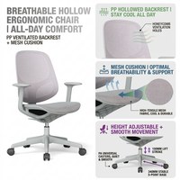 Chaise de bureau ergonomique colorée, dossier en maille respirante, chaise d'ordinateur pivotante et réglable en hauteur, chaise de travail à roulettes, pour la maison et l'étude des enfants.