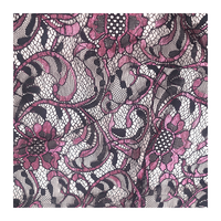 Nouveau tissu en dentelle jacquard polyester/nylon léger de haute qualité, multicolore, pour robes de mariée pour femmes