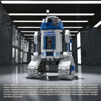 70002 R2-D2 Galactic Fixer Robot Jouets en briques télécommandés 740 pièces MOC Star Wars Ensembles de blocs de construction à assembler pour le jeu et l'affichage