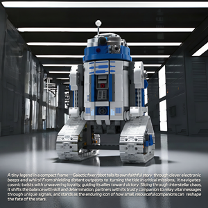 70002 R2-D2 Robot Reparador Galáctico, Juguetes de Ladrillos, 740 Piezas, MOC Star, Juego de Bloques de Construcción para Jugar y Exhibir - Product Image 5