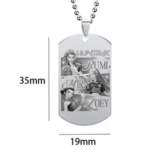 Anime Movie Kpop Demon Hunters Collier Saja Boys Rumi Mira Zoey Pendentif Halloween Mode Homme Femme Cosplay Accessoire Cadeaux - Product Image 2