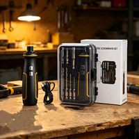 Tournevis et perceuse électriques 41-en-1, petit, léger, portable, rechargeable par USB, 3,7 V, usage bricolage, couple de 5 Nm, moteur sans balais