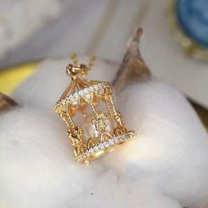 925 di cristallo placcato in <span class=keywords><strong>argento</strong></span> Sterling accessori per gioielli simpatici animali carosello <span class=keywords><strong>cavallo</strong></span> <span class=keywords><strong>collana</strong></span> <span class=keywords><strong>collana</strong></span> d'oro - Product Image 3