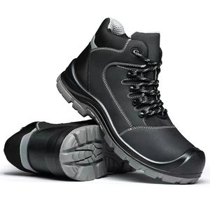 2024 nuovo arrivo scarpe antinfortunistiche in pelle di buona qualità stivali <span class=keywords><strong>HRo</strong></span> antiscivolo suola in PU alta stivale da lavoro alla caviglia S3 - Product Image 5