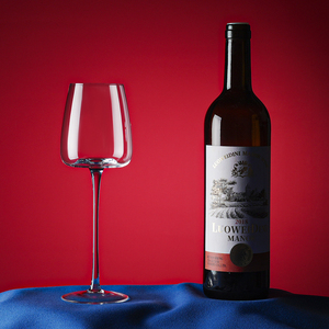 <span class=keywords><strong>Copa</strong></span> de <span class=keywords><strong>vino</strong></span> de cristal de lujo <span class=keywords><strong>con</strong></span> tallo rojo largo Diseño grande único Sin plomo - Product Image 2