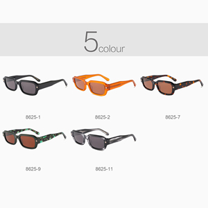 Óculos de Sol Femininos Clássicos Retro de Luxo com Armação Quadrada Pequena Polarizados em Acetato Preto - Product Image 2