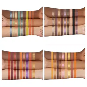 <span class=keywords><strong>Huda</strong></span>-paleta de sombra de ojos moji de plástico, 9 sombras de ojos fluorescentes en polvo cosmético de lujo muy pigmentado - Product Image 4