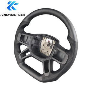 Volante de Fibra de Carbono Forjado para Land Rover Range Sport <span class=keywords><strong>sv</strong></span> Discovery 3 110 Defender <span class=keywords><strong>Velar</strong></span> Evoque 2018 - Product Image 3
