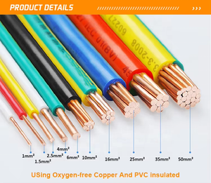 Nhà nhà xây dựng hệ thống dây điện BVR/BV 2.5mm 4mm 6mm 10mm lõi đơn đa lõi PVC cách điện cáp dây cáp PVC dây điện - Product Image 3