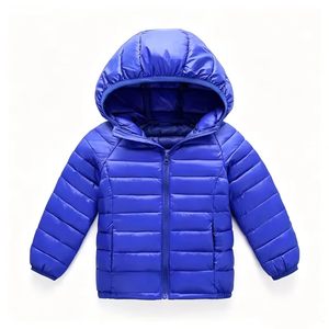 Giacche Leggere in Piumino per Uomo, Donna e <span class=keywords><strong>Bambino</strong></span> per Autunno e Inverno, Tinta Unita, con Cappuccio, in Tessuto di Cotone, Cappotto Corto Caldo per Neonati - Product Image 6