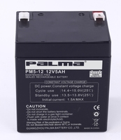 Batterie pour Opérateurs de Portes Automatiques 12V 5Ah, Bornes F1 F2, Batterie Plomb-Acide Scellée UPS VRLA 12V pour Ouvre-Porte Électrique et Éclairage