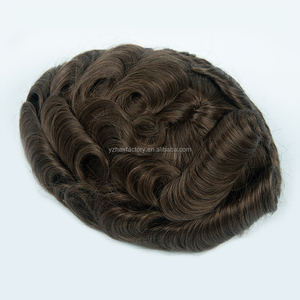 Tupé para Hombre de Encaje y PU, Pelucas Transpirables para Hombre, Prótesis Capilar Masculina, Peluca de Cabello Humano 100% Natural, Piezas de Cabello para Hombre - Product Image 2