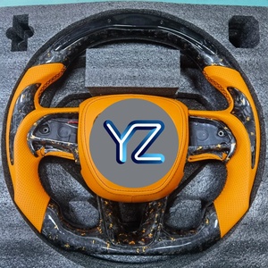 Volant de course personnalisé YZ en cuir et fibre de carbone pour Dodge Charger <span class=keywords><strong>Challenger</strong></span> Hellcat Charger <span class=keywords><strong>Challenger</strong></span> SRT10 <span class=keywords><strong>RT</strong></span> - Product Image 2