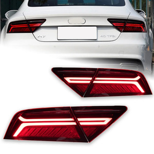 2011-2018ไฟท้าย A7 Audi ดัดแปลง A7ไฟเบรคเลี้ยวน้ำไหลย้อนแสงสีแดงเลนส์ใหม่และสภาพใช้งาน - Product Image 2
