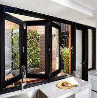 Ventanas Clásicas de Acero Inoxidable con Rejillas de Aluminio y Madera Plegables para Escaleras, Apartamentos, Jardines, Salas de Estar al Aire Libre