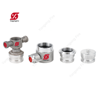Raccord de pompier britannique Yongxing en alliage d'aluminium, laiton et acier inoxydable, flexible, durable, de 1 à 3 pouces, pour camion de pompiers - Tendance actuelle