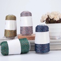 50g Fancy Yarn High Tenacity Glittering Gold Silver Metallic Thread Holiday Decor Wedding Accessories Weaving Embroidery