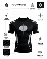 T-shirt de sport pour homme à manches courtes, imprimé par transfert thermique, coupe classique, respirant, anti-rétrécissement, en polyester MilkSilk, séchage rapide, pour la gym et l'entraînement