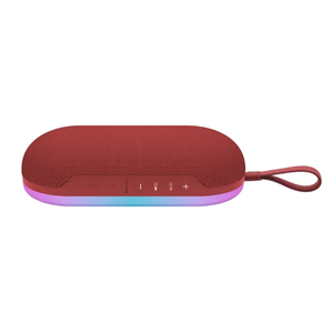 Enceinte Bluetooth portable tendance, étanche, avec surface en tissu tressé, couleur dégradée, lumière, lecteur de musique intérieur/extérieur - Product Image 6