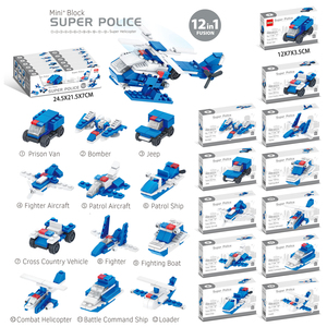 어린이 DIY 조립 작은 비행기 건축 동물 곤충 모델 교육 장난감 마이크로 벽돌 빌딩 블록 - Product Image 3